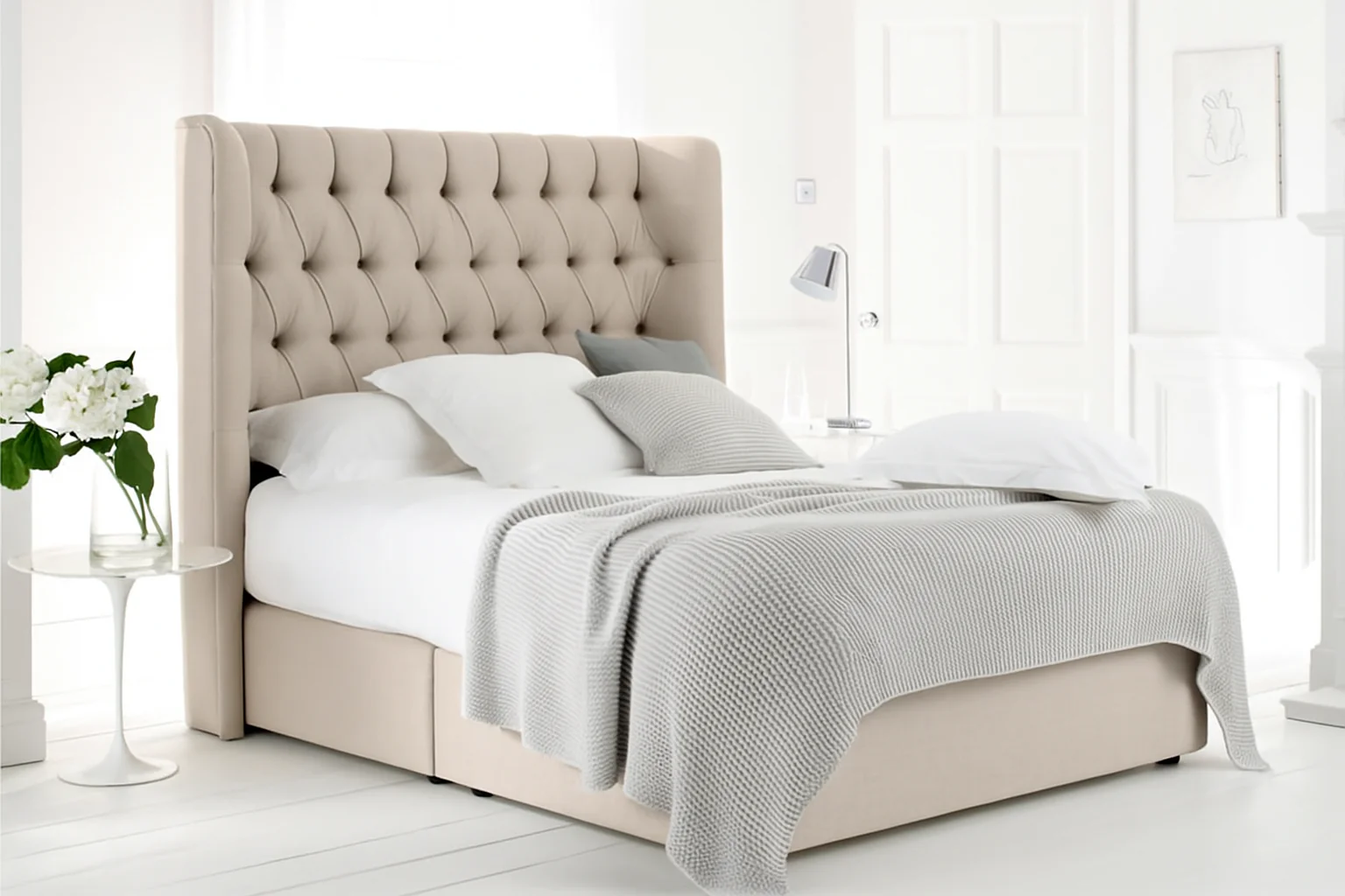 Luxury Wingback Bed