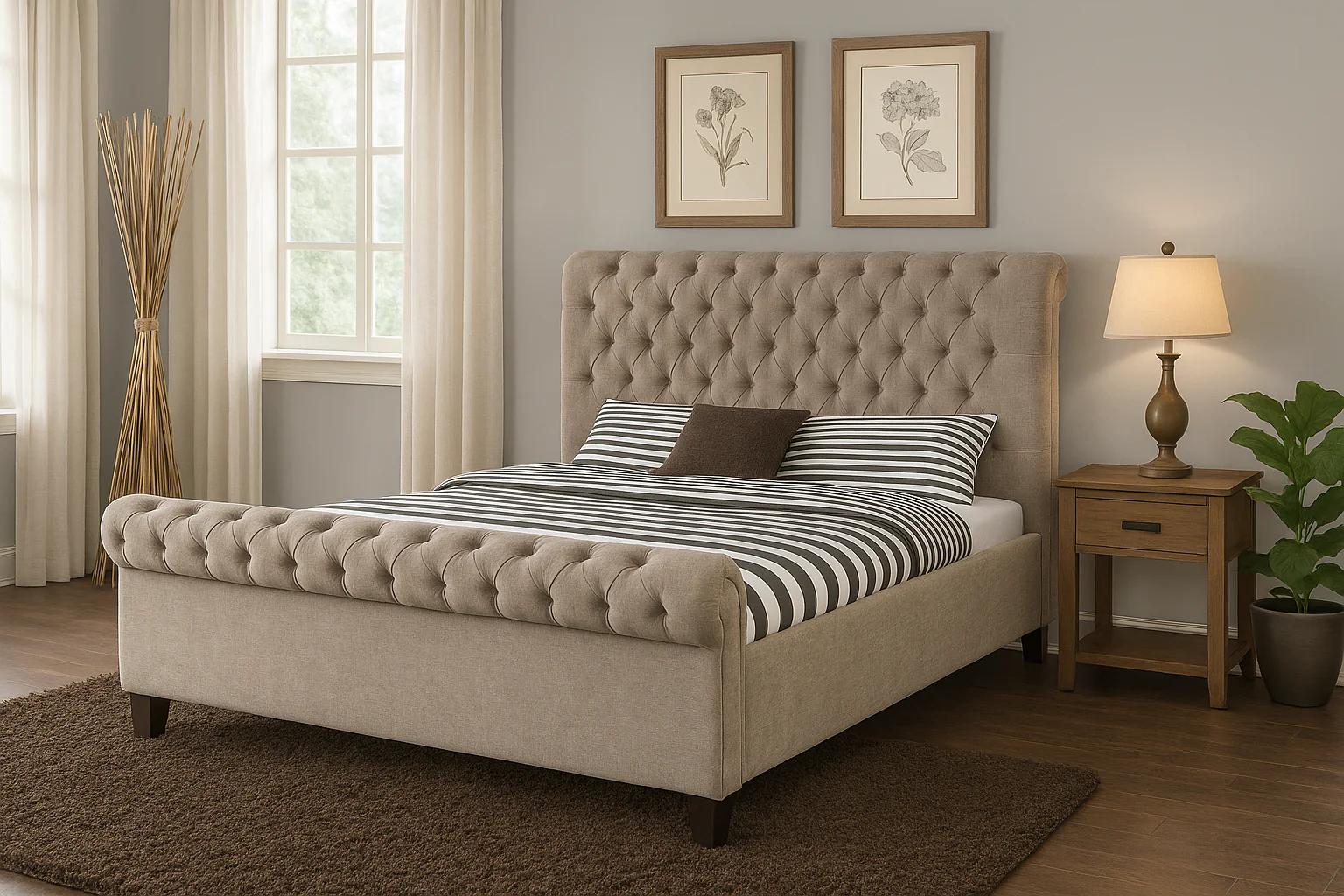 Windsor Sleigh Bed