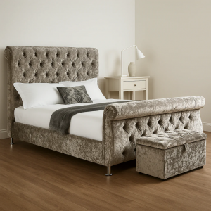 Chesterfield Sleigh Bed