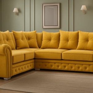 Chesterfield Mustard Corner Sofa