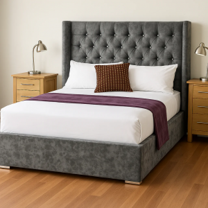 Maisie Wingback Bed - Lowfoot