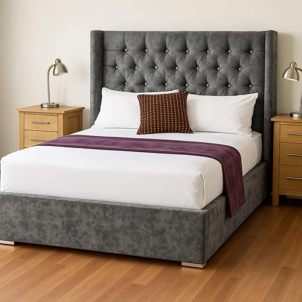 Maisie Wingback Bed - Lowfoot